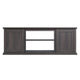 Franklin 60" TV Stand with 2 Doors and Open Shelves in Heavy Brown