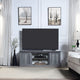 Franklin 60" TV Stand with 2 Doors and Open Shelves in Grey
