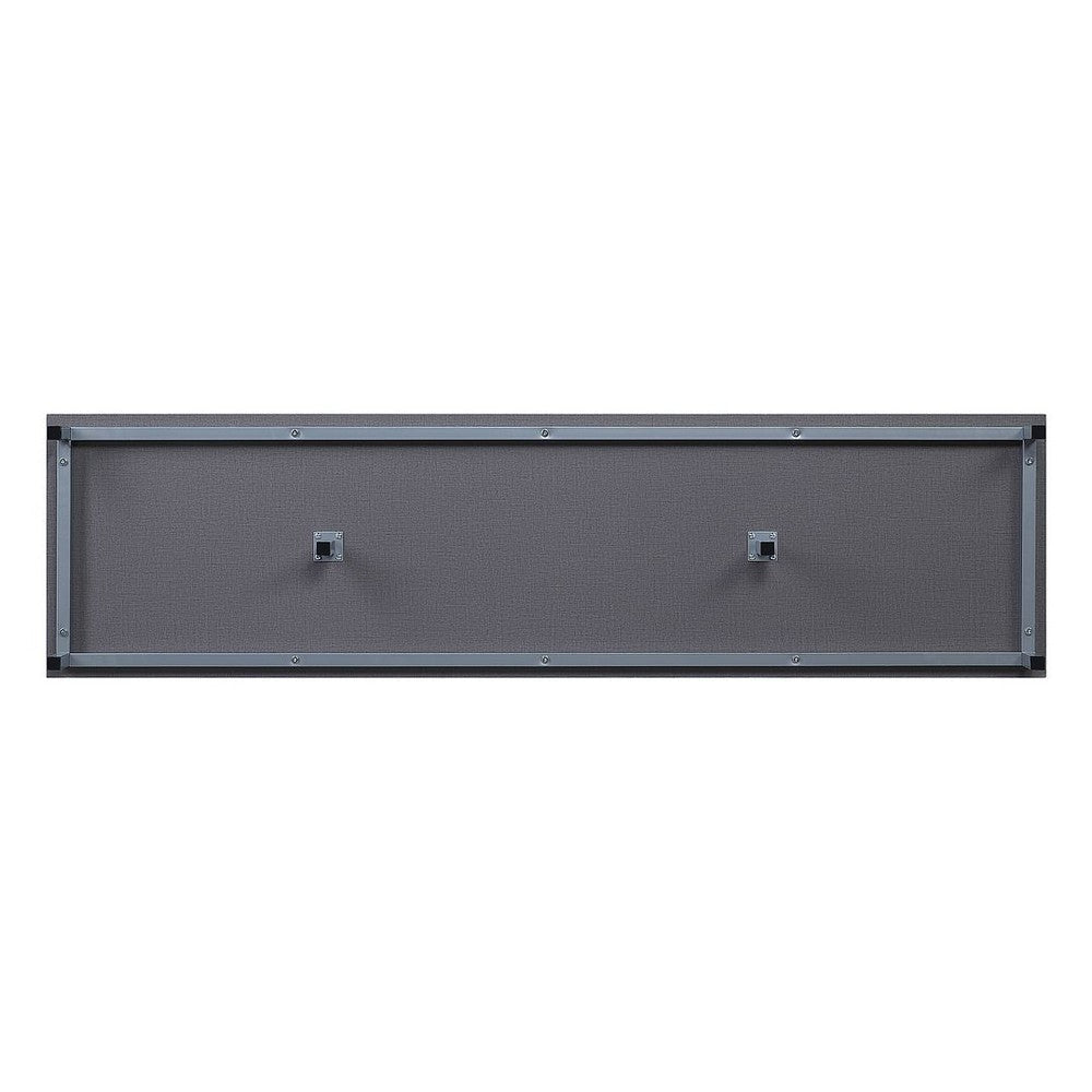Brighton 60’’ TV Stand with Glass Shelves and Media Wire Management in Grey MHC-TVFP4-GY