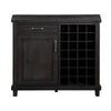 Spacious Wooden Wine Bar with One Door Cabinet and One Drawer Caf‹¨« Brown MSF-7YC974