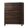 Transitional Style Five Drawers Solid Hardwood Chest Brown MSF-8T0684