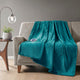 70 x 60 Throw Blanket, Heated, Microlight Plush Fabric, Teal Blue