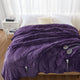 Full Size Microlight Berber Heated Blanket w Controller, Purple