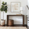Counter-Height Console Table, Tobago Smoke Brown Wood, 54"