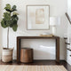Counter-Height Console Table, Tobago Smoke Brown Wood, 54"
