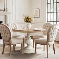 Reclaimed Walnut/Antique Cream