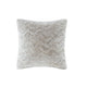 20 x 20 Square Decorative Pillow, Faux Fur, Polyester Fill, White