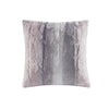 20 x 20 Square Decorative Pillow, Faux Fur, Polyester Fill, Gray