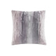 20 x 20 Square Decorative Pillow, Faux Fur, Polyester Fill, Gray