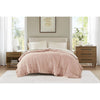 Queen Microfiber Blanket, Polyester Fill, Satin Trim, Blush Pink
