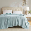 Queen Size Egyptian Cotton Blanket, Tightly Woven, Light Blue