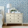 Dresser, 6 Drawers, Spindle Legs, Antique Cream Finish 46"