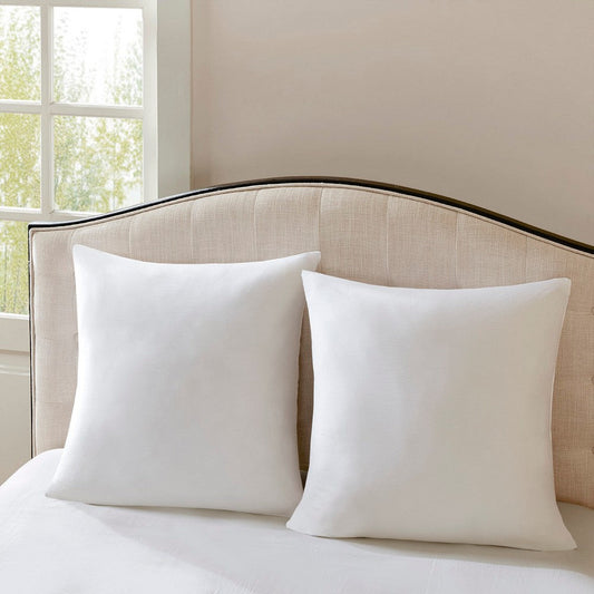 26 x 26 Cotton Euro Pillow with Polyester Filling, White