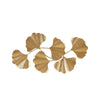 Wall Decor, Transitional Ginkgo Leaf Design, Gold Foil Iron, 24x43