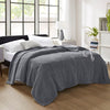 Twin XL Size Blanket, 10 Heating Function, Faux Feathersofa, Gray