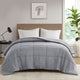 Oversized King Comforter, Nylon and Polyester Knit, Gray