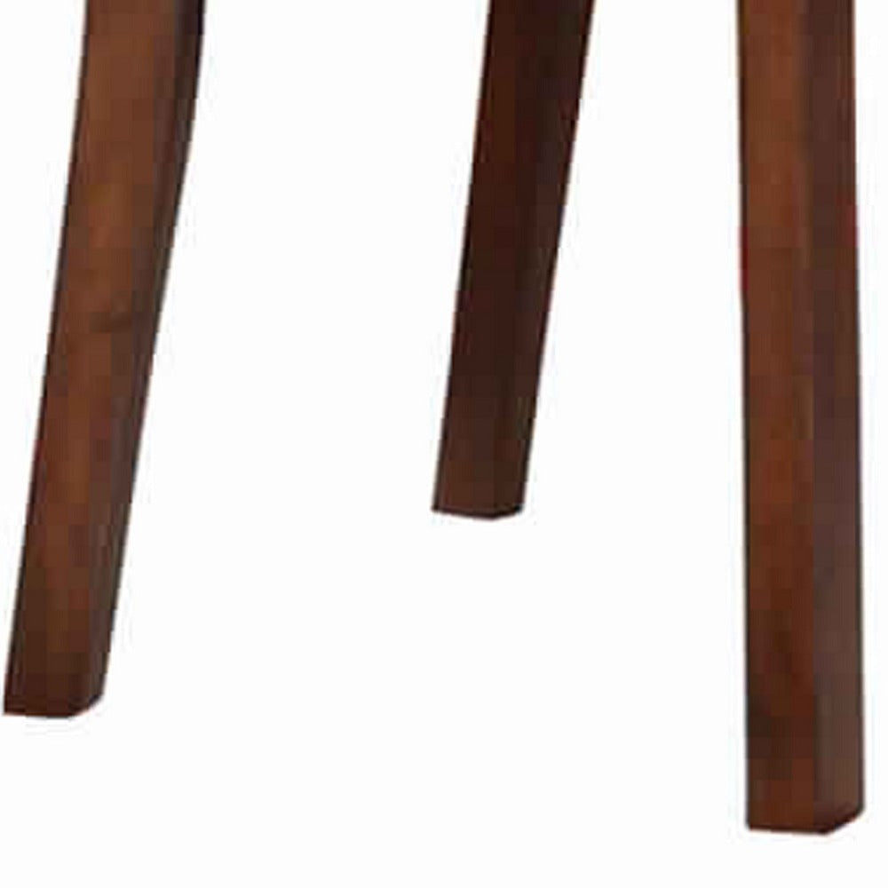 Side Chair | Solid Wood | Leather Seat | Set of 2 | Brown PDX-F1331