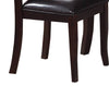Dining Chair | Retro Style | Wood Frame | Dark Brown | Set of 2 PDX-F1388