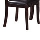 Dining Chair | Retro Style | Wood Frame | Dark Brown | Set of 2 PDX-F1388