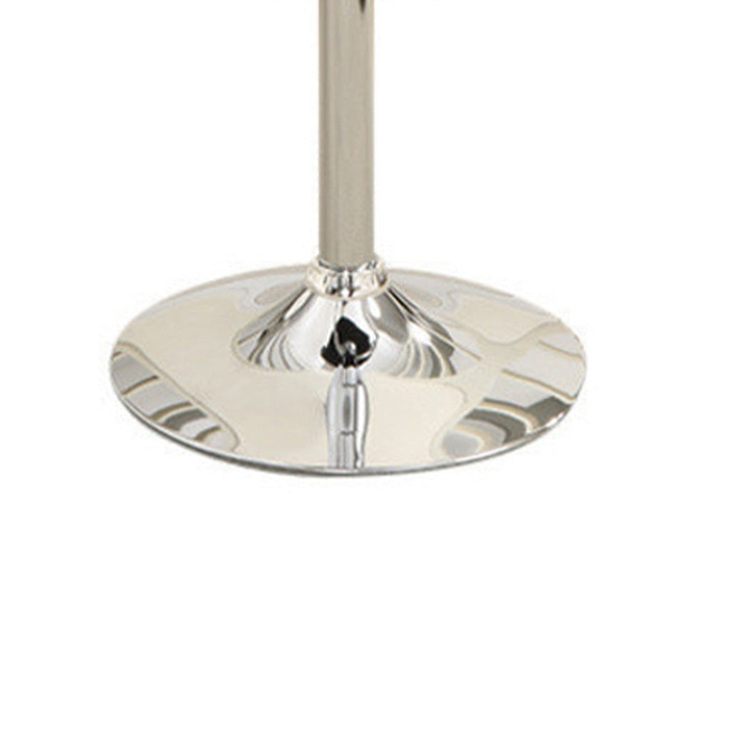 Barstool | Leather Upholstery | Gas Lift Base | Set of 2 | Black PDX-F1550