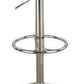 Chair Style Barstool With Tufted Seat And Back White And Silver PDX-F1562