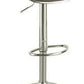 Modish Bar Stool With Gas Lift Espresso Brown And Silver Set of 2 PDX-F1563