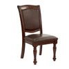Dining Chair | Traditional Rubber Wood | Set of 2 | Dark Brown