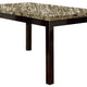 Dining Table | Pine & Faux Marble | Slick Finish | Brown