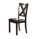6 Piece Dining Table and Chairs Set | Rubber Wood | Espresso Brown PDX-F2297
