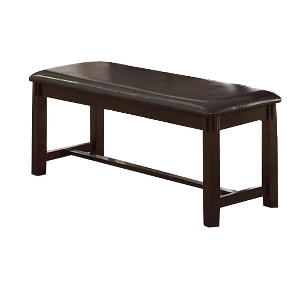 6 Piece Dining Table and Chairs Set | Rubber Wood | Espresso Brown PDX-F2297
