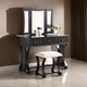 Vanity Set | Modish Design | Stool & Mirror | Black