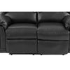 Reclining Loveseat | Bonded Leather | Black PDX-F6671