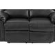 Reclining Loveseat | Bonded Leather | Black PDX-F6671