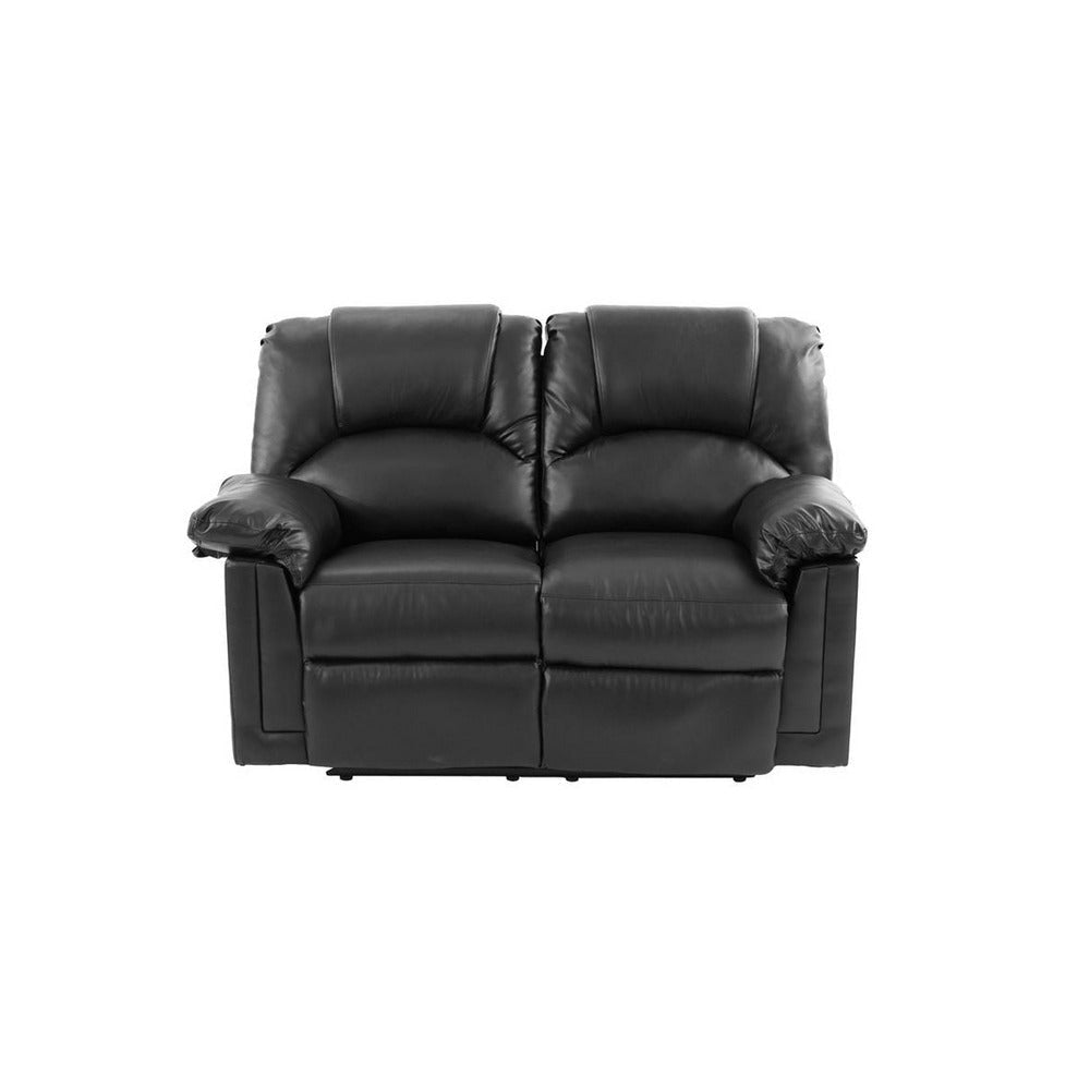 Reclining Loveseat | Bonded Leather | Black PDX-F6671