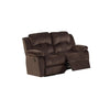 Pine Wood Reclining Loveseat With Padded Upholstery Brown By Casagear Home