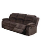 Reclining Sofa | Pine & Suede Upholstery | Chocolate