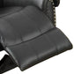 Immense Relief Bonded Leather & Plywood Recliner/Glider Black PDX-F6751