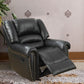 Immense Relief Bonded Leather & Plywood Recliner/Glider Black PDX-F6751