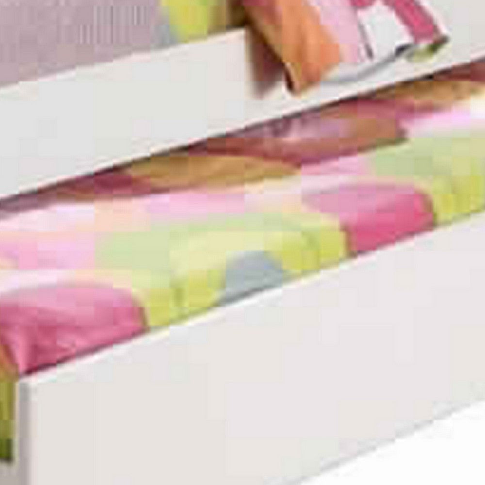 Twin Bed with Trundle | Stylish Design | White PDX-F9218