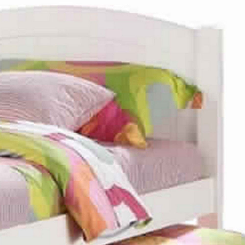 Twin Bed with Trundle | Stylish Design | White PDX-F9218