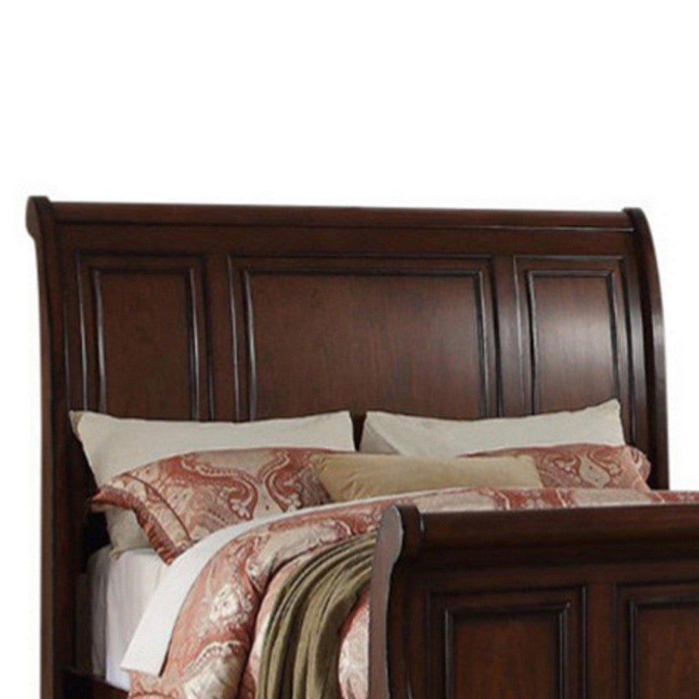 Queen Bed | Marvelous Design | Antique Cherry Finish PDX-F9289Q