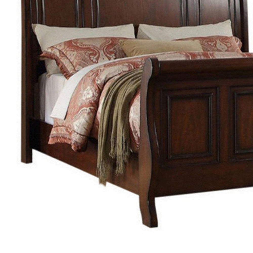 Queen Bed | Marvelous Design | Antique Cherry Finish PDX-F9289Q
