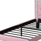 Twin Bed | Polyurethane | High Headboard | Pink PDX-F9375T
