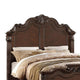 King Bed | Splendidly Carved | Dark Walnut & Veneer PDX-F9385EK