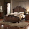 King Bed | Splendidly Carved | Dark Walnut & Veneer