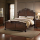 King Bed | Splendidly Carved | Dark Walnut & Veneer