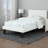 Full Bed | Faux Leather Upholstery | Tufted Headboard | White