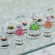 Chessboard Set w Drawer | 14" Silver Mirrored Glass & Crystal