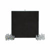 Chessboard Set w Drawer | 14" Silver Mirrored Glass & Crystal