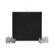 Chessboard Set w Drawer | 14" Silver Mirrored Glass & Crystal